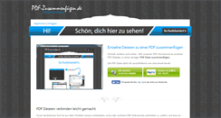 Desktop Screenshot of pdf-zusammenfuegen.de