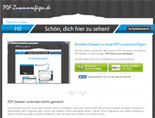 Tablet Screenshot of pdf-zusammenfuegen.de